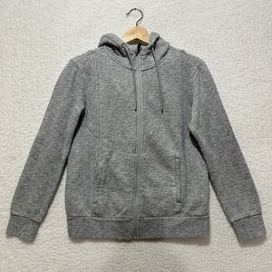 Figs Women's Essential Hoodie Zip Up Gray‎ Scrubs Workwear Size XS
